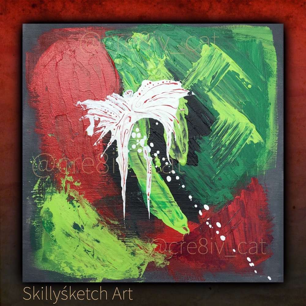 Abstract Art Painting on Stretched Canvas